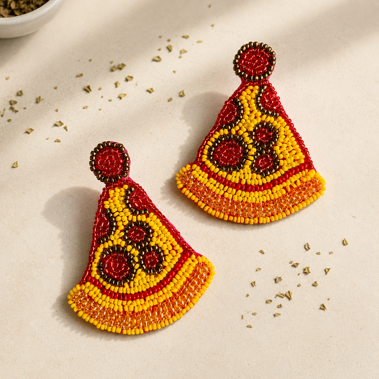 Quirky Pizza Earrings