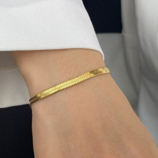 Snake Chain Bracelet (Gold)