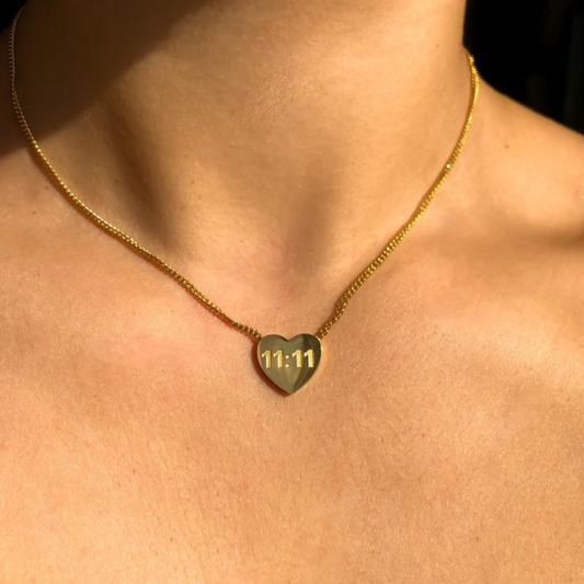 11:11 Heart Necklace