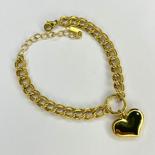 Chunky Heart Bracelet